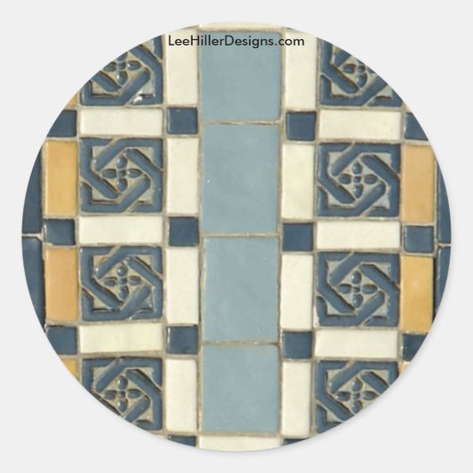 Warme Springs, AR the Maurice Tiles Gifts Apparel Runder Aufkleber (Vorderseite)