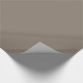 Warme Stone Brown Solid Color Geschenkpapier (Ecke)