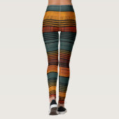 Warme Streifen Leggings (Rückseite)