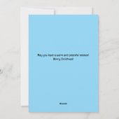 Warme Tasse Weihnachten Grüße flache Weihnachtskar (Rückseite)