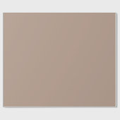 Warme Taupe hellbraune neutrale Solid-Farbe Geschenkpapier (Flach)