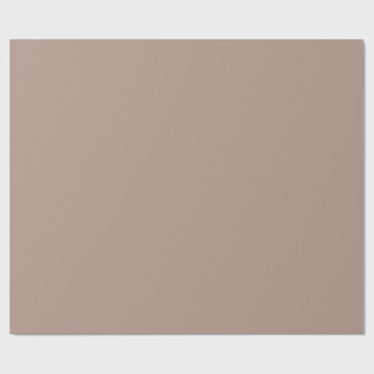 Warme Taupe hellbraune neutrale Solid-Farbe Geschenkpapier (Flach)