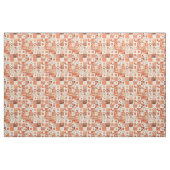 Warme Terrakotta-Patchwork-Herbst-Quilt Stoff (Fat Quarter (45,7 x 55,9 cm))