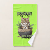 Warme Tones Kitten Pot Delight Badhandtuch Set (Handtuch)