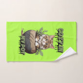 Warme Tones Kitten Pot Delight Badhandtuch Set (Handtuch)