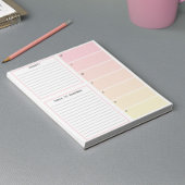 Warme Tones Weekekly Planning Notepad Notizblock