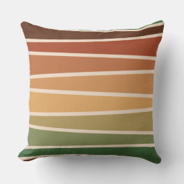 Warme Tonstreifen Kissen