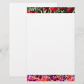 Warme Tulips Briefpapier (Vorne/Hinten)