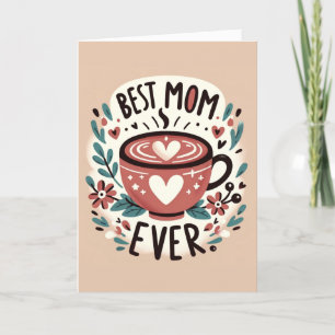 Warme Umarmung - Beste Mama überhaupt Feiertagskarte