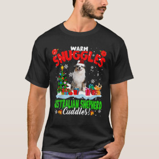 Warme Umarmungen Australian Shepherd Kuschelt Weih T-Shirt