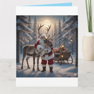 Warme Umarmungen in einem Winterwunderland Karte