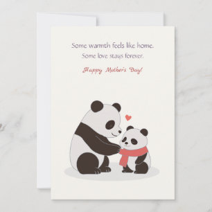 Warme Umarmungen, Panda Liebe Feiertagskarte