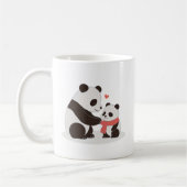 Warme Umarmungen, Panda Liebe Kaffeetasse (Links)