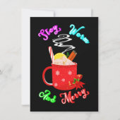 Warme und fröhliche Cinnamon Schneeflocken Weihnac Dankeskarte (Vorderseite)