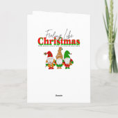 Warme und gemütliche Log-Kabine Weihnachtsgrüße Karte (Rückseite)