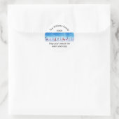 Warme und gemütliche Schneemänner - Circle Sticker (Tasche)
