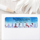 Warme und gemütliche Schneemänner - Rücksendeadres (Insitu)