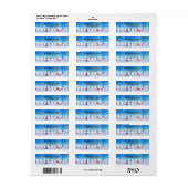 Warme und gemütliche Schneemänner - Rücksendeadres (Vorne)