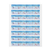 Warme und gemütliche Schneemänner - Rücksendeadres (Bogen)