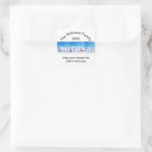 Warme und gemütliche Schneemänner - Square Sticker (Tasche)