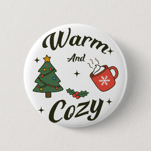 Warme und gemütliche Weihnachten Button