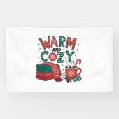 Warme und gemütliche Weihnachten heiße Cocoa Weihn Banner (Horizontal)