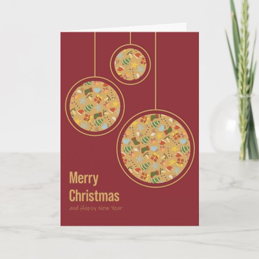 Warme und gemütliche Weihnachtskarte Feiertagskarte (Vorderseite)