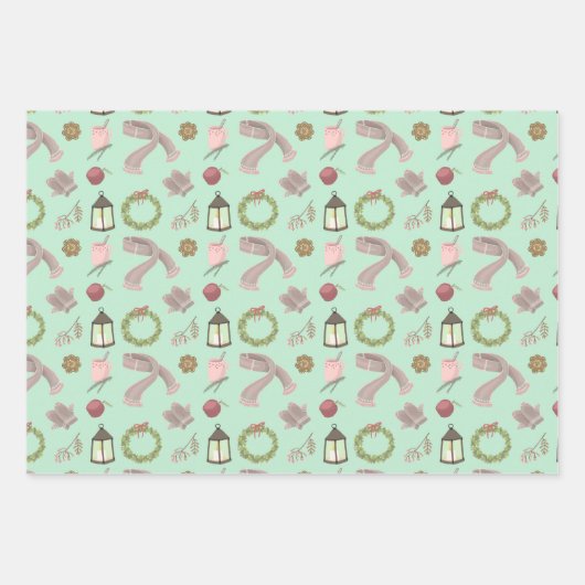 Warme und gemütliche Wintertage Geschenkpapier Set (Vorderseite 3)
