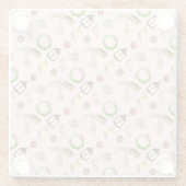 Warme und gemütliche Wintertage Glasuntersetzer (Rückseite)