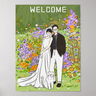 Wärme und Glück für Hochzeiten Poster