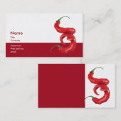 Warme und scharfe Visitenkarte (Vorne/Hinten)