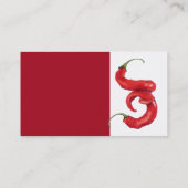 Warme und scharfe Visitenkarte (Rückseite)