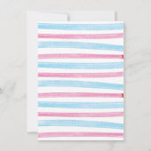 Warme und schwammige Ugly Sweater Baby Dusche Einl Einladung (Rückseite)