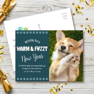 Warme und schwindelerregende Foto-Typografie für H Feiertagspostkarte