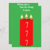 Warme und wunderschöne Weihnachtskarte Feiertagskarte (Vorne/Hinten)