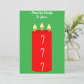 Warme und wunderschöne Weihnachtskarte Feiertagskarte (Stehend Vorderseite)