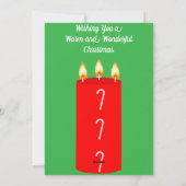 Warme und wunderschöne Weihnachtskarte Feiertagskarte (Rückseite)