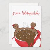 Warme Urlaubswünsche Feiertagskarte (Vorne/Hinten)