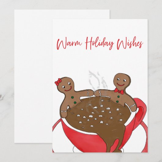 Warme Urlaubswünsche Feiertagskarte (Vorne/Hinten)