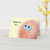 Warme verschwommene Gedanken an Sie Karte (Gelbe Blume)