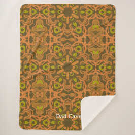 Warme Vibes Geometrische Mandala-Kunst Sherpadecke