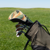 Warme Vintage Streifen Golf Headcover (In SItu)