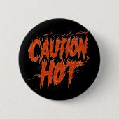 Warme Vorsicht Button (Vorderseite)