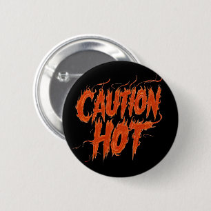 Warme Vorsicht Button