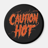 Warme Vorsicht Magnet (Vorne)