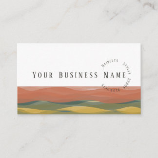 Warme Waves Business Card3 Visitenkarte