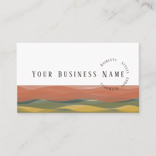 Warme Waves Business Card3 Visitenkarte (Vorderseite)