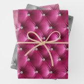 Warme weich rosa graue Imitate Velvet Geschenkpapier Set (Beispiel)