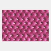 Warme weich rosa graue Imitate Velvet Geschenkpapier Set (Vorderseite)