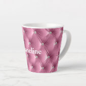 Warme weich rosa Imitate Velvet Milchtasse (Rechte Ecke)